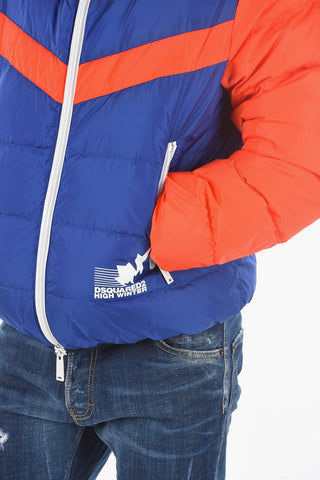 Hooded 2 Pockets Down Jacket
