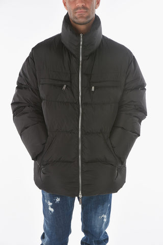 zip closure 4 pockets down jacket