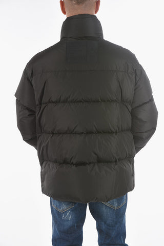 zip closure 4 pockets down jacket