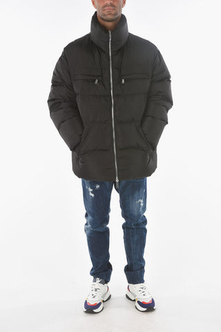 zip closure 4 pockets down jacket