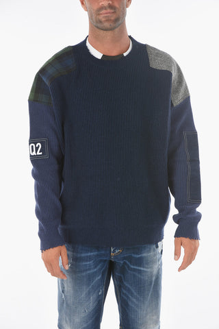 Maglia Girocollo con Toppe