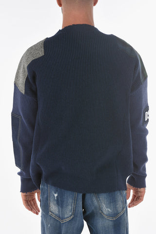 Maglia Girocollo con Toppe
