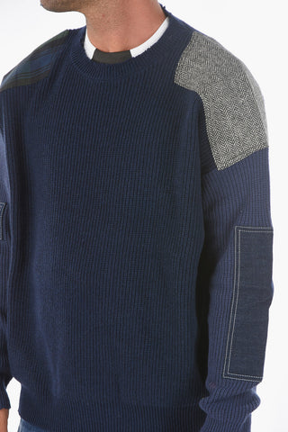 Maglia Girocollo con Toppe