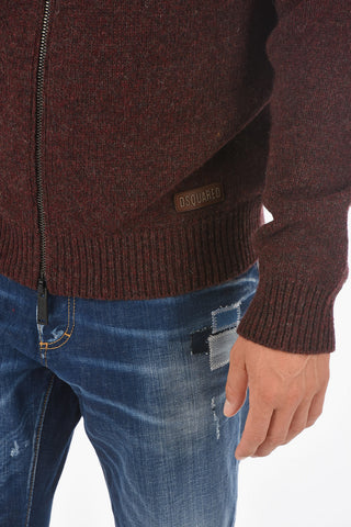 Zip Closure Wool Sweater