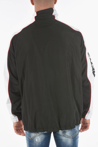 Logo-sleeved Two Tone Sport Windbreaker