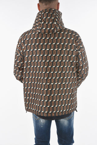 Monogram Printed Hooded Bomber