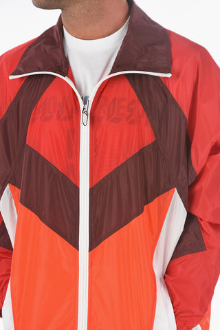 Giacca a Vento in Nylon con Chiusura Zip