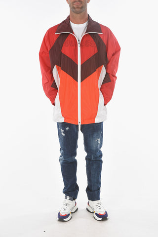 Giacca a Vento in Nylon con Chiusura Zip