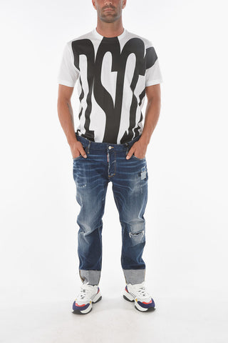 17cm Cuffed Hem SAILOR Distressed Jeans