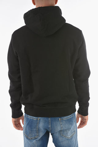 Felpa COOL FIT stampata con cappuccio