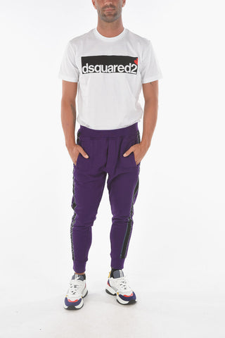 contrasting side band SKI FIT joggers