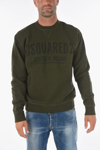 front printed crew-neck COOL FIT sweatshirt