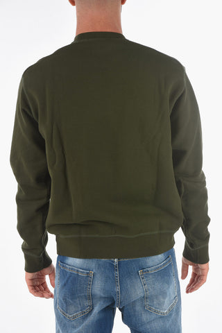 front printed crew-neck COOL FIT sweatshirt