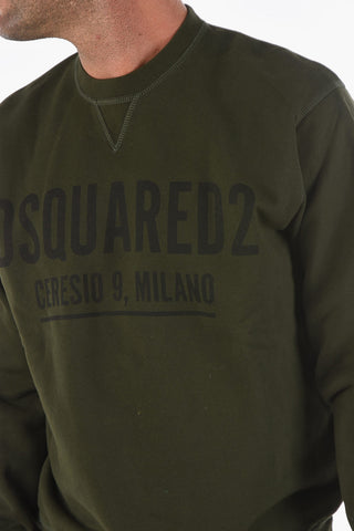 front printed crew-neck COOL FIT sweatshirt