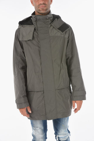 Velcro Fastened Hooded Windbreaker