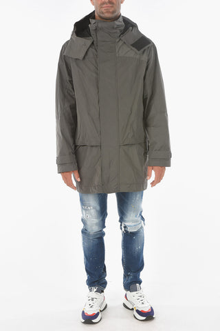 Velcro Fastened Hooded Windbreaker