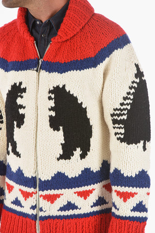 Maglione Crochet con Chiusura a Zip 