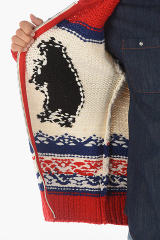Maglione Crochet con Chiusura a Zip 