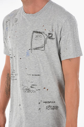 vintage effect CIGARETTE FIT t-shirt