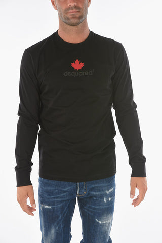 Embossed Logo Long Sleeve COOL FIT T-Shirt