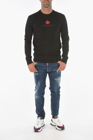 Embossed Logo Long Sleeve COOL FIT T-Shirt