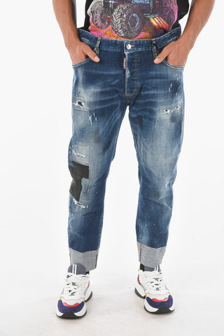 17cm Cuffed Hem SAILOR Distressed Jeans 