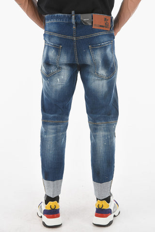17cm Cuffed Hem SAILOR Distressed Jeans 