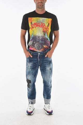 17cm Cuffed Hem SAILOR Distressed Jeans 
