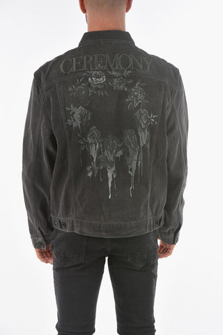 Giubbotto CEREMONY in Denim con Stampe