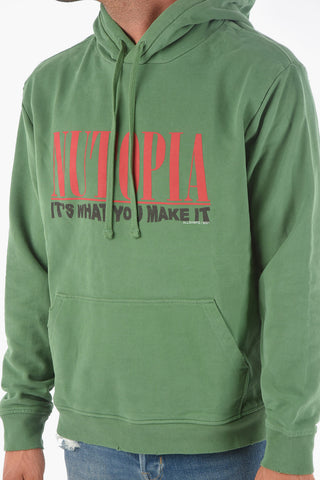 Lettering Printed NINETY Hooded Sweatshirt