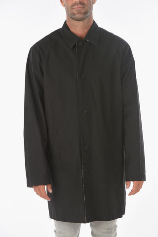 Reversible LOWER MAC Trench with HIBISCUS Print