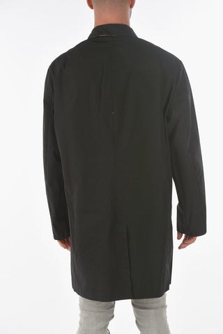 Reversible LOWER MAC Trench with HIBISCUS Print