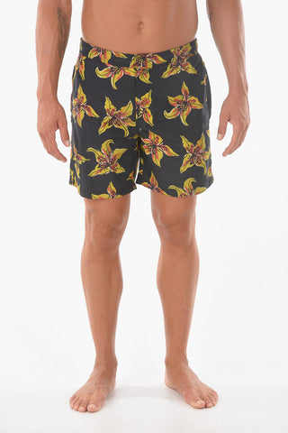 Shorts da Bagno HIBISCUS con Stampa Floreale