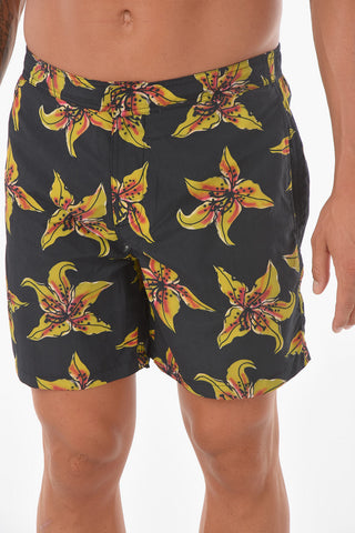 Shorts da Bagno HIBISCUS con Stampa Floreale