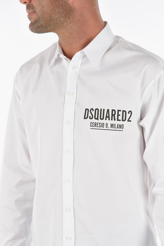 Lettering Logoed Poplin Shirt