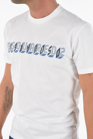 logo printed solid color COOL FIT t-shirt