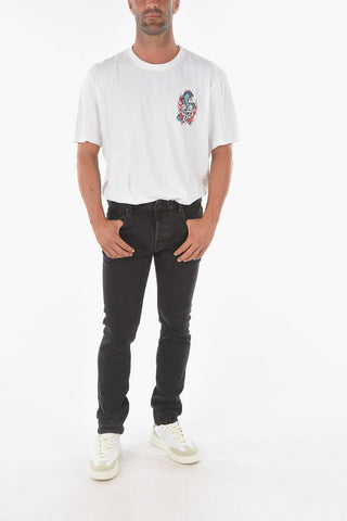 Distressed CIGARETTE DAMAGED Skinny Jeans 17cm
