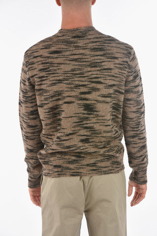 Pullover Girocollo DALI con Motivo Tigrato