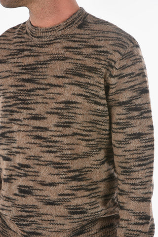 Pullover Girocollo DALI con Motivo Tigrato