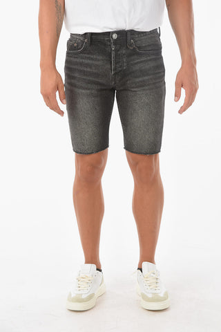 Denim SWITCH Shorts with Raw-cut Hems