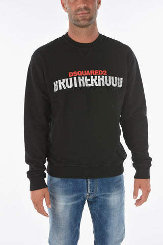 Felpa Girocollo COOL FIT Con Logo in Rilievo