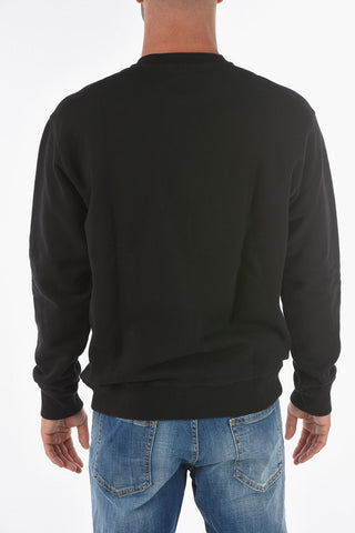 Felpa Girocollo COOL FIT Con Logo in Rilievo