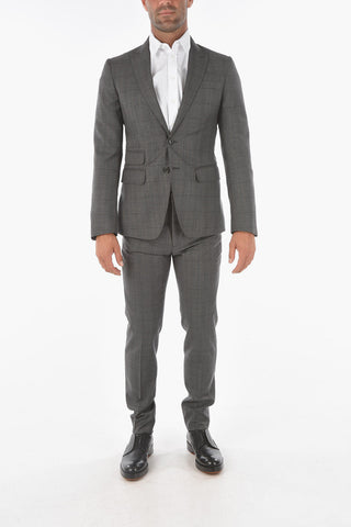 Tattersall Checkered Virgin Wool Suit