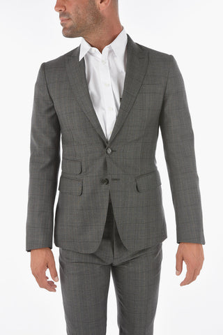 Tattersall Checkered Virgin Wool Suit