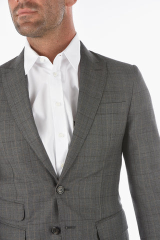Tattersall Checkered Virgin Wool Suit