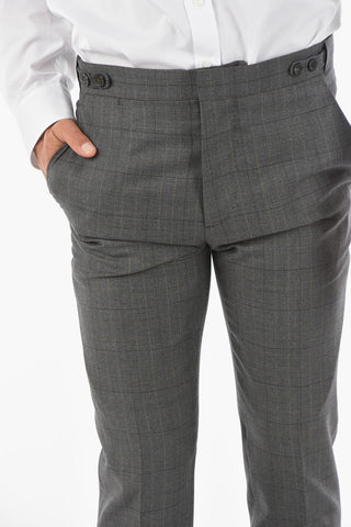 Tattersall Checkered Virgin Wool Suit