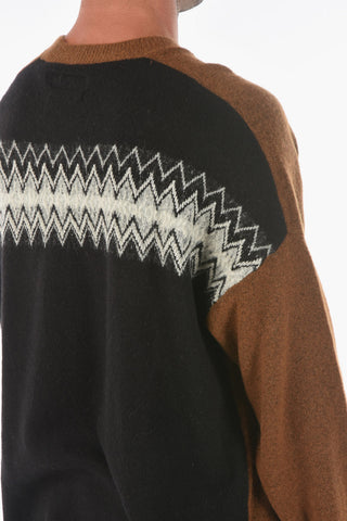 Maglia Girocollo EWAN in Misto Lana Bicolore