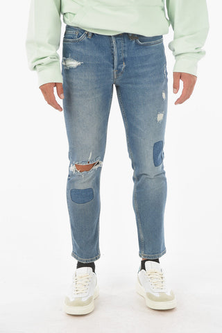 Jeans Slim Fit DEAN con Toppe e Strappi