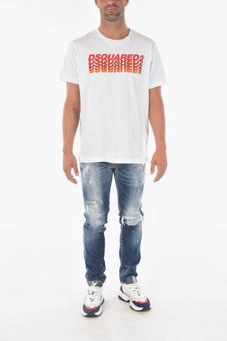 Crew Neck Printed Logo T-Shirt
