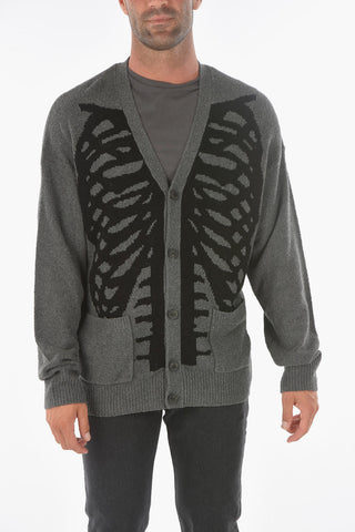 Cardigan RIBCAGE in Cotone Stretch 